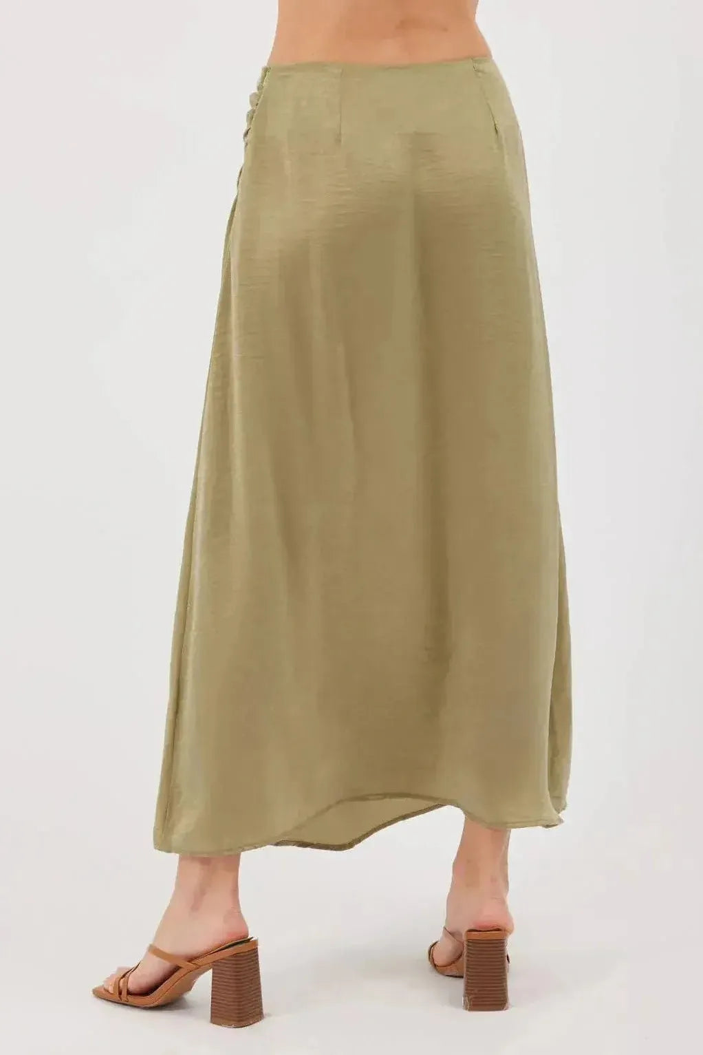 Jana Sage Midi Skirt | Swank Boutique