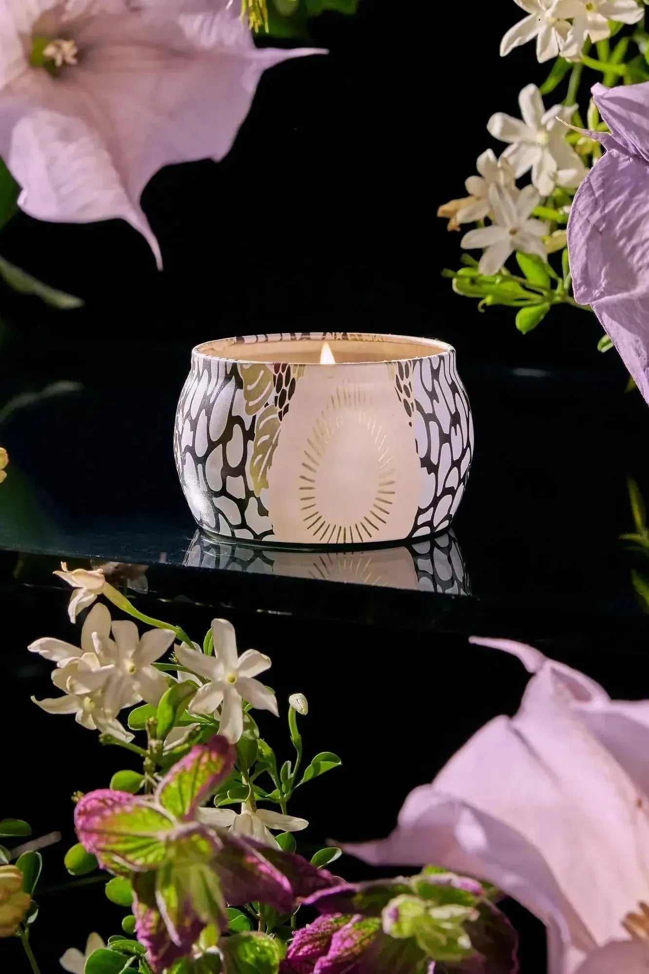 Jasmine Midnight Blooms - Mini Tin Candle | Swank Boutique