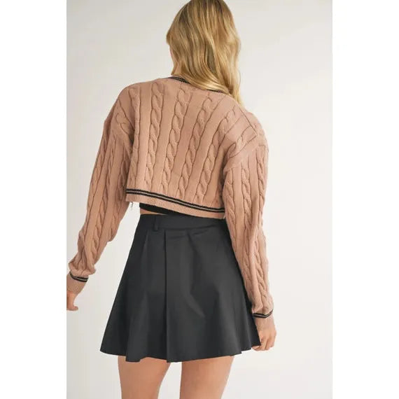 Jessica Cable Knit Cardigan | Swank Boutique