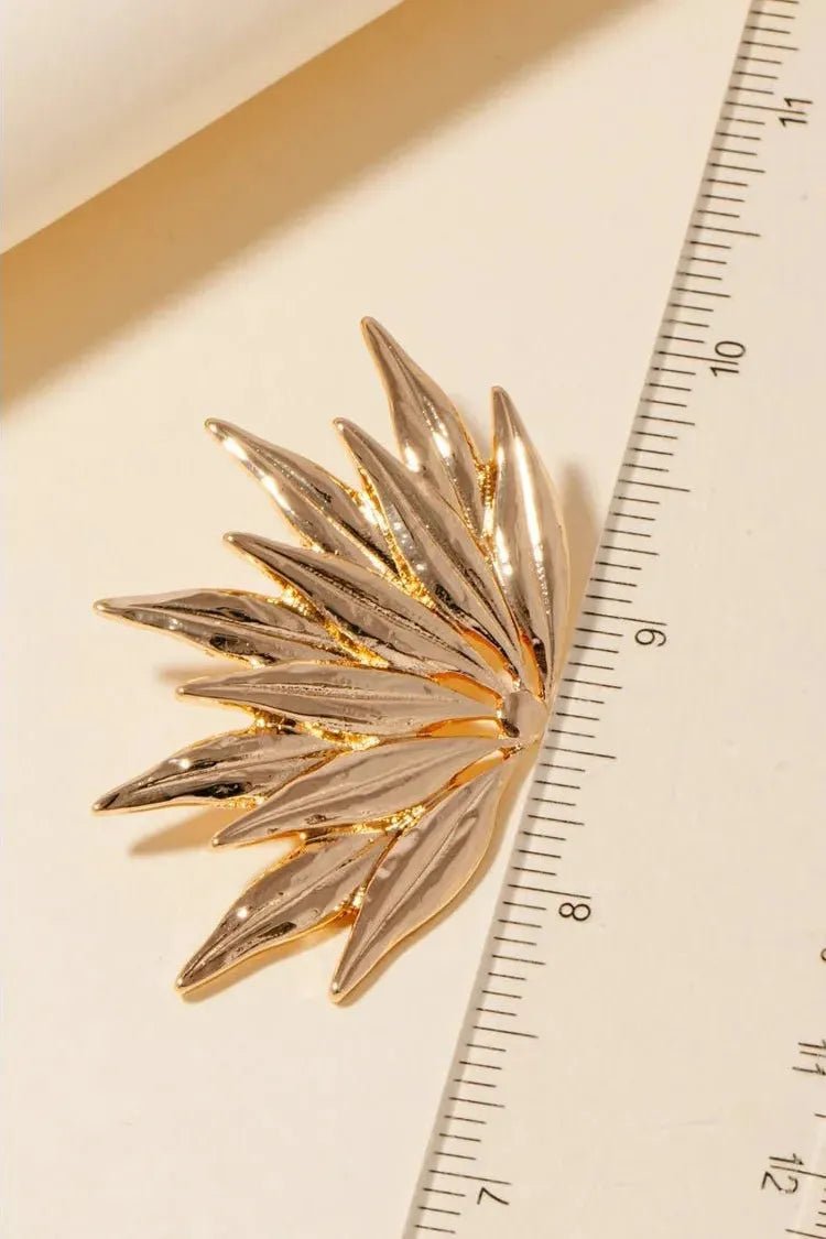Gold Leaf Earrings | Swank Boutique