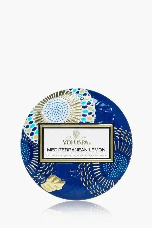 Mediterranean Lemon - Mini Tin Candle | Swank Boutique