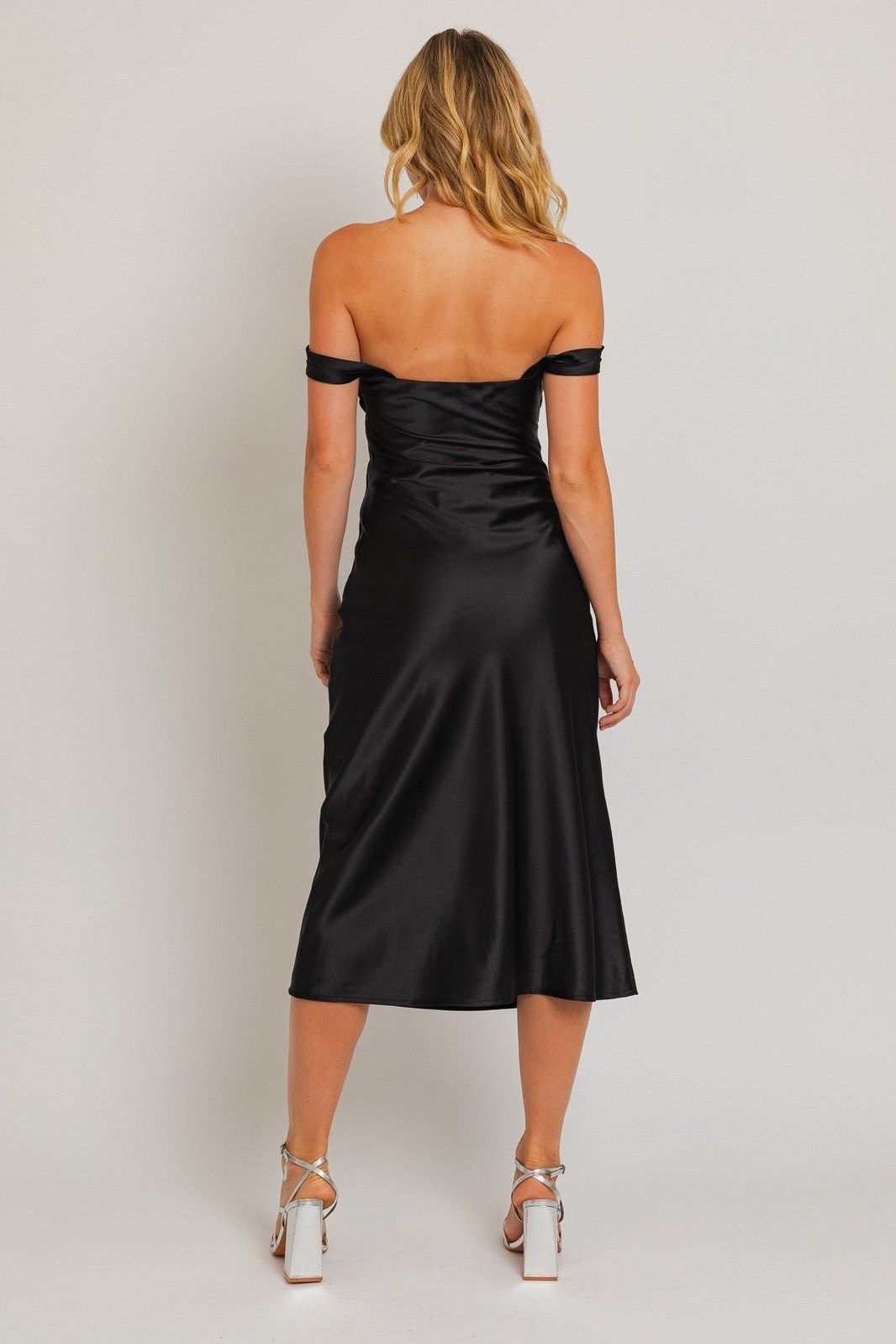 Off Shoulder Midi Dress | Swank Boutique