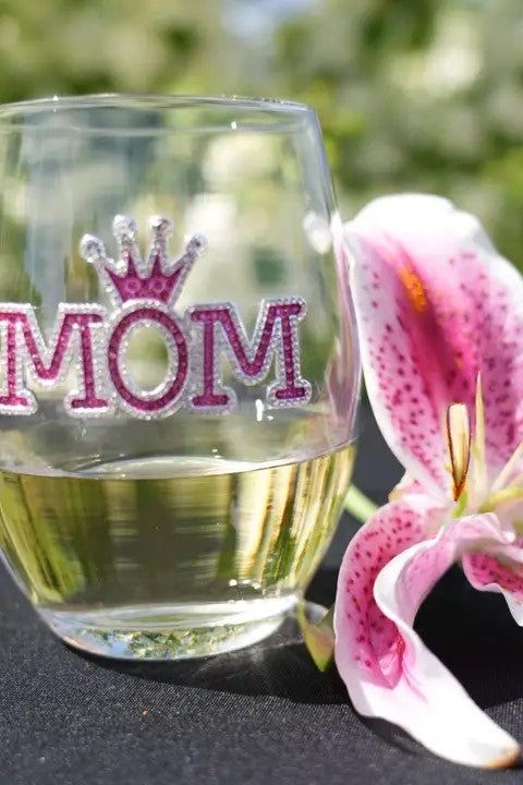 Mom Stemless Wine Glass | Swank Boutique