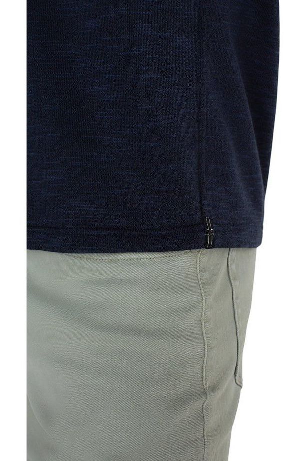 Button Up Short Sleeve Shirt - Navy/Multi-Blue | Swank Boutique