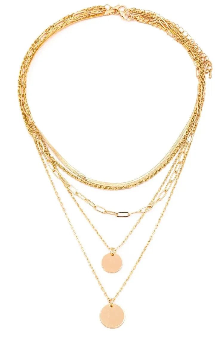 Disc Pendant Necklace | Swank Boutique
