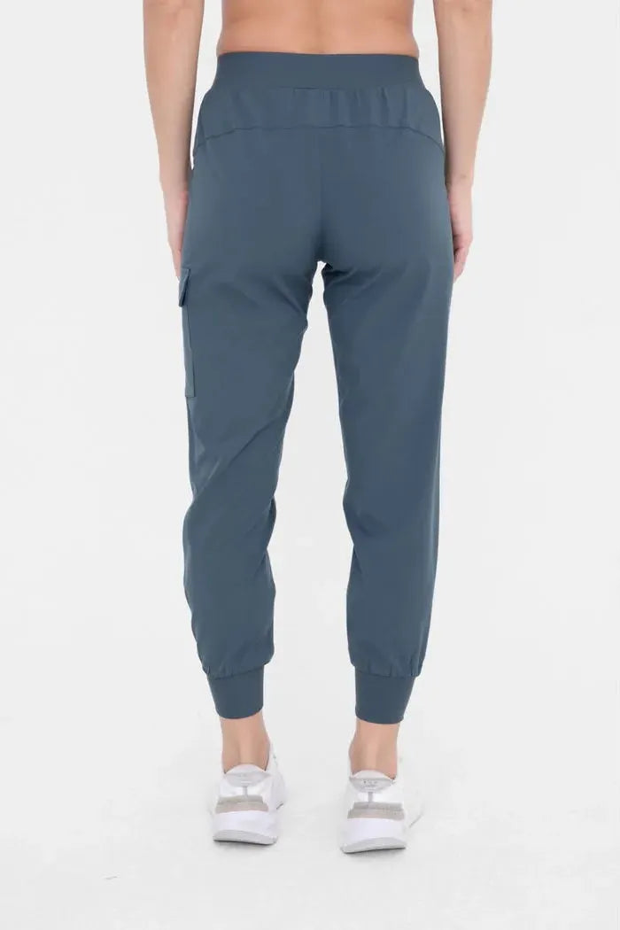 Nicole High-Waisted Joggers - Midnight Navy | Swank Boutique