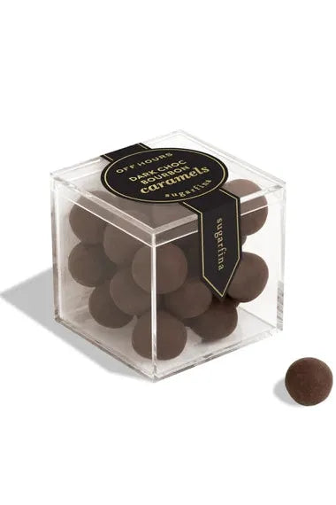 Dark Chocolate Bourbon Caramels