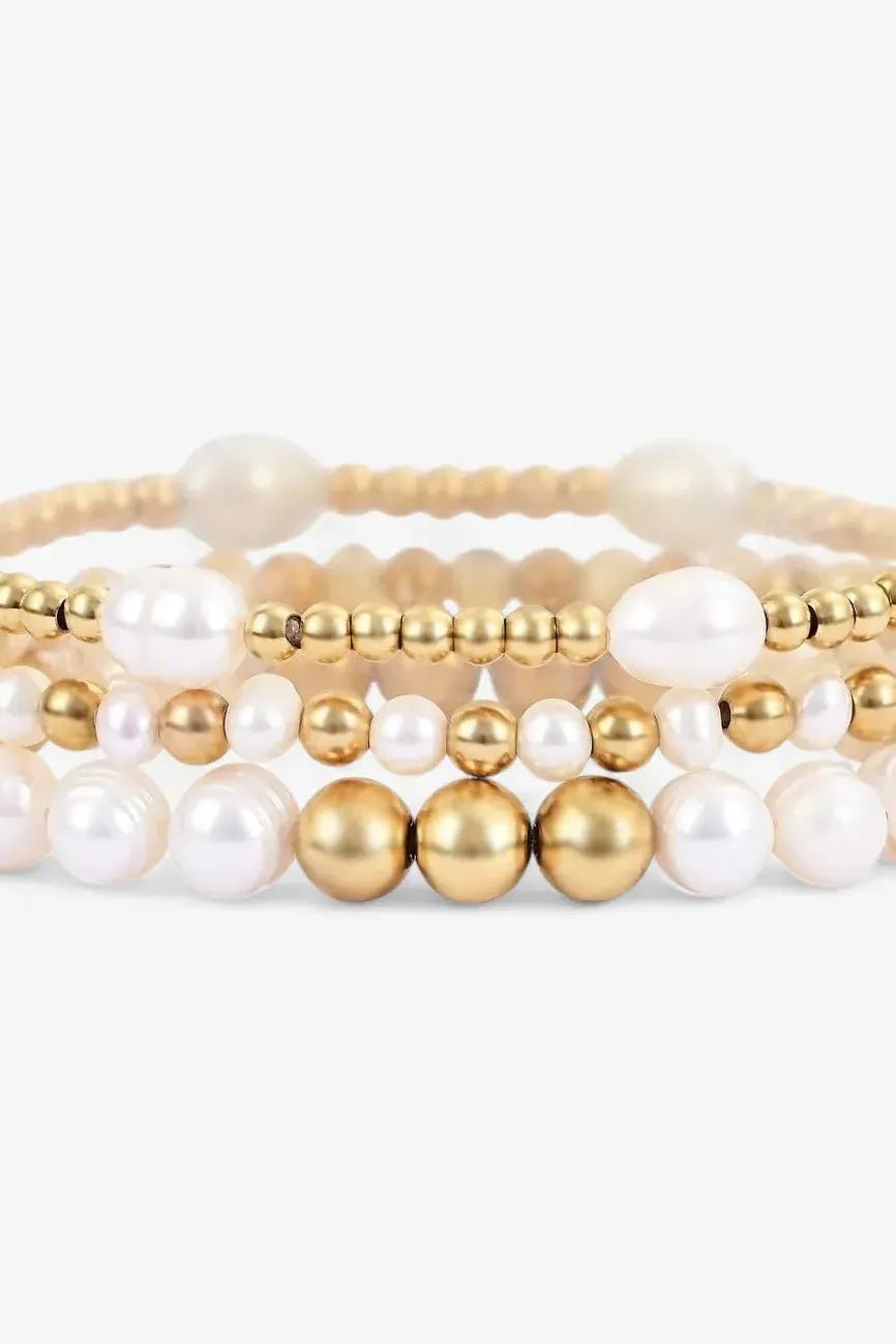 Freshwater Pearl Bracelet Set | Swank Boutique