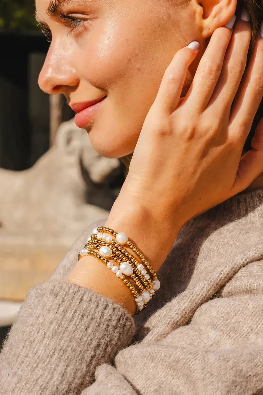 Freshwater Pearl Bracelet Set | Swank Boutique