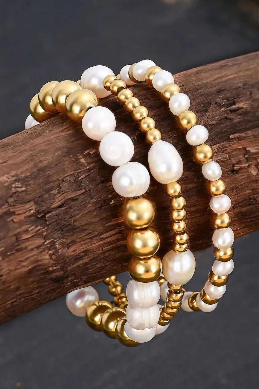 Freshwater Pearl Bracelet Set | Swank Boutique