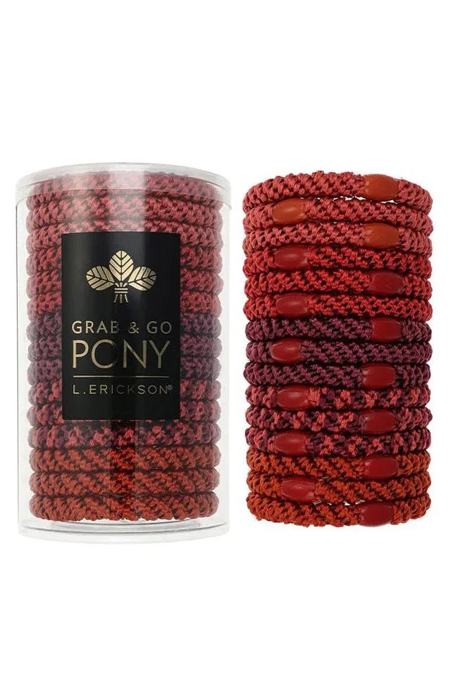 Grab & Go Pony Tube - Pomegranate | Swank Boutique