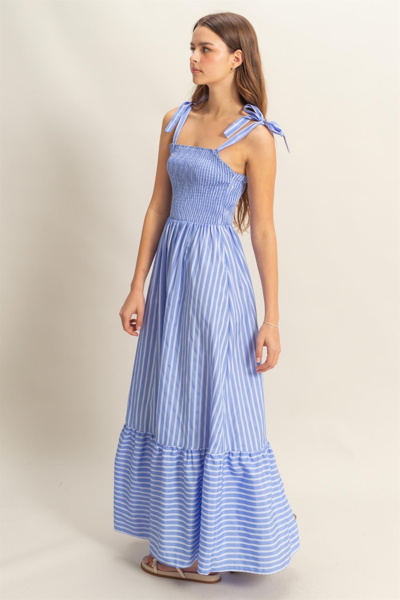 Poplin Striped Dress
