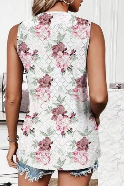 Round Neck Sleeveless Top | Swank Boutique
