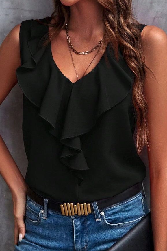 Emeryson Ruffle Top | Swank Boutique