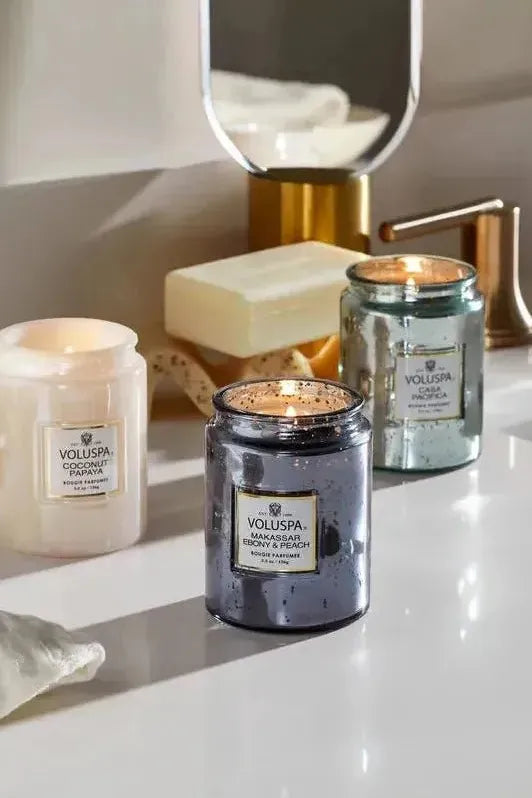 Makassar Ebony Peach - Smal Jar Candle