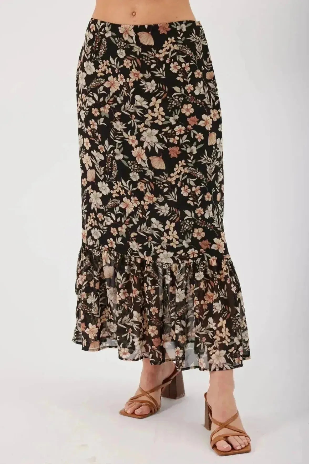 Tara Midi Skirt | Swank Boutique