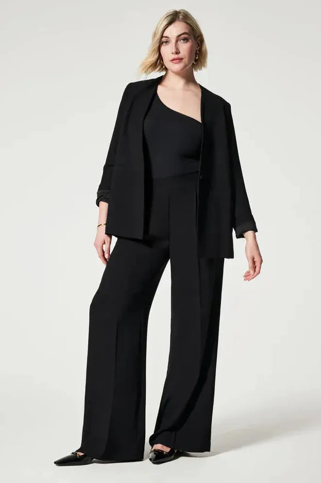 Carefree Crepe Pleated Trouser | Swank Boutique