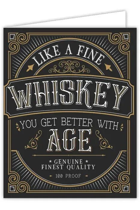 Like A Fine Whiskey Greeting Card | Swank Boutique