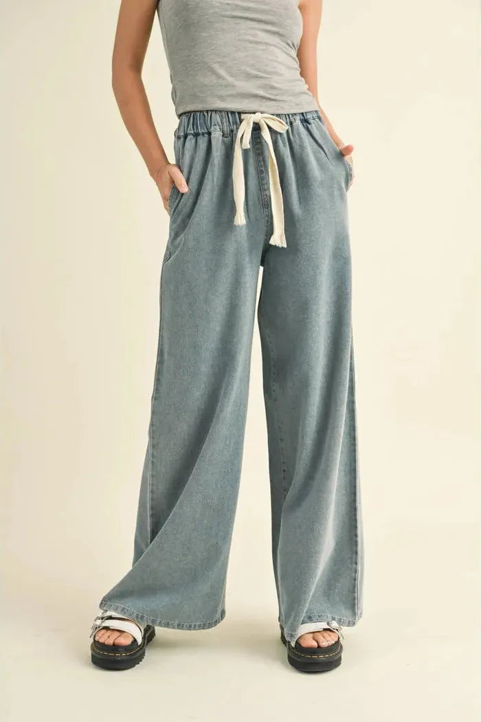 Wisteria Denim Pants | Swank Boutique