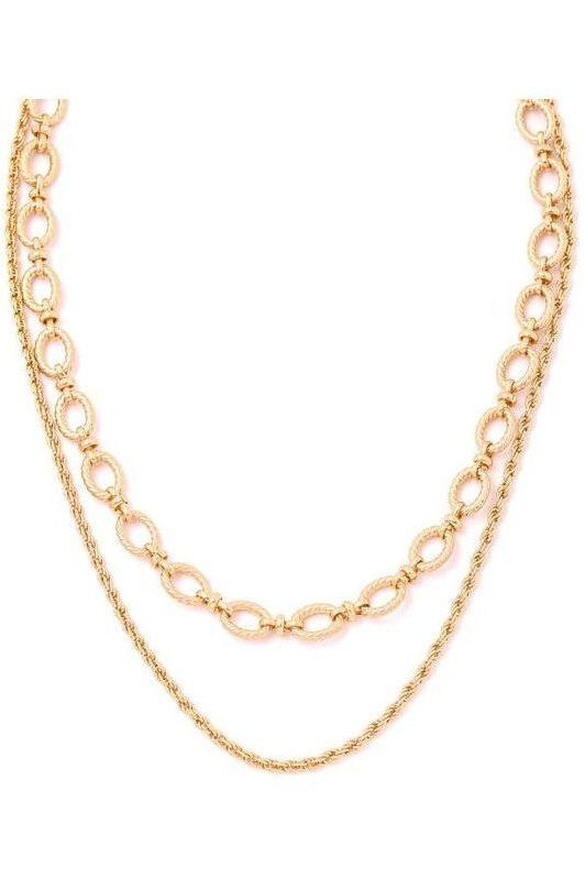 Loop and Rope Chain Necklace | Swank Boutique