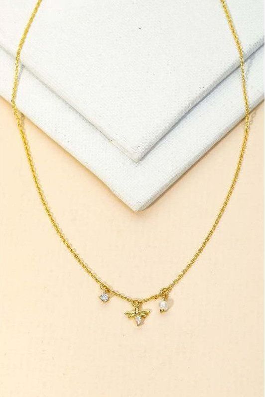 Dainty Bee Necklace | Swank Boutique