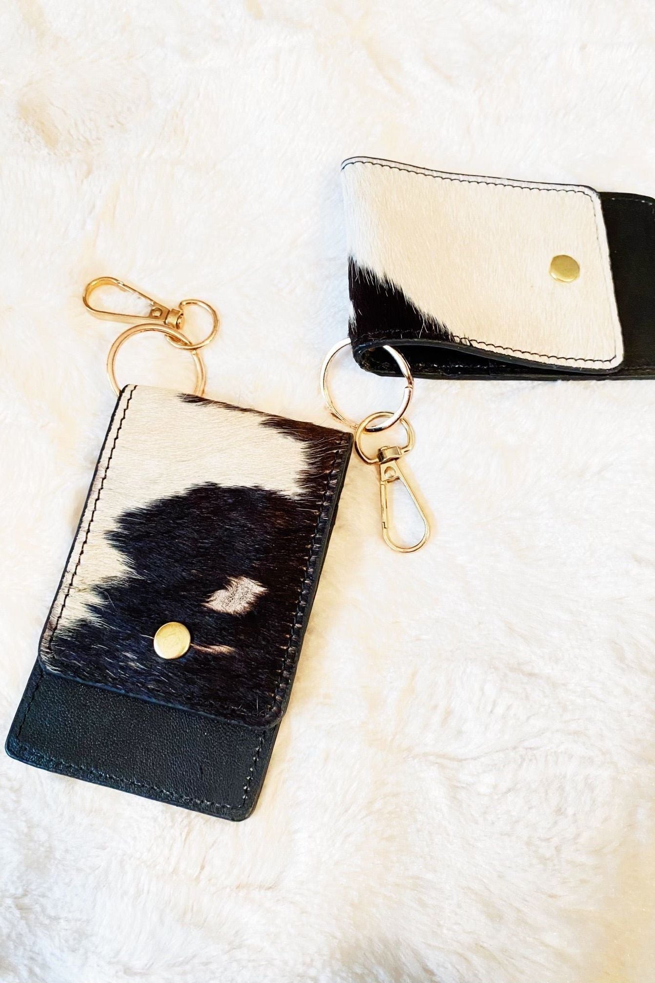 Cow Hide Wallet Keychain | Swank Boutique