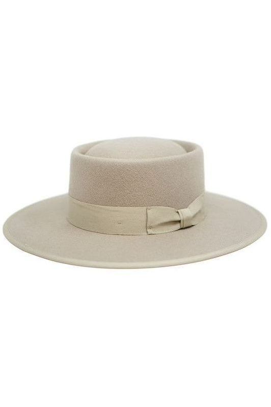 Gambler Felt Hat- Beige | Swank Boutique