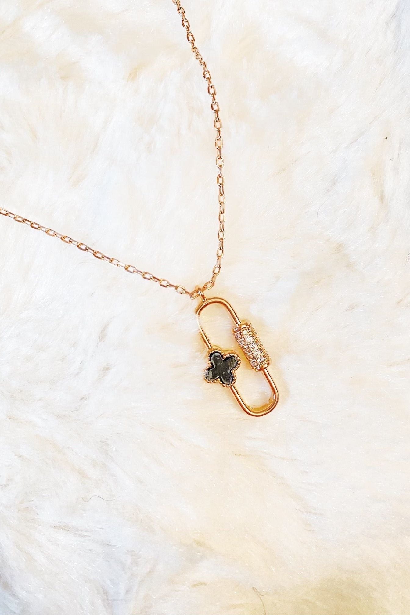 Rhinestone Bar Necklace | Swank Boutique