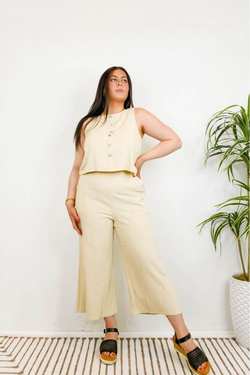 Meredith Linen Set - Pant | Swank Boutique