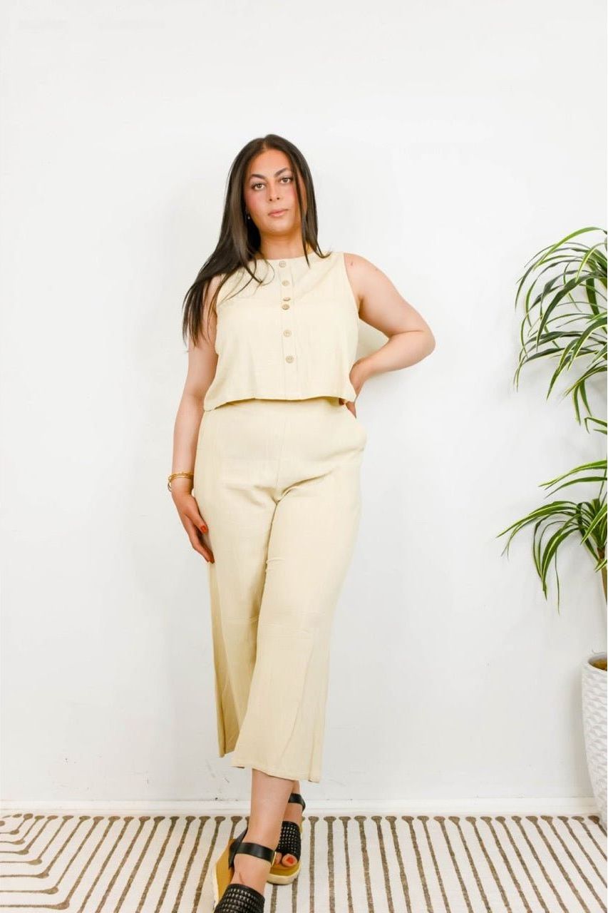 Meredith Linen Set - Pant | Swank Boutique
