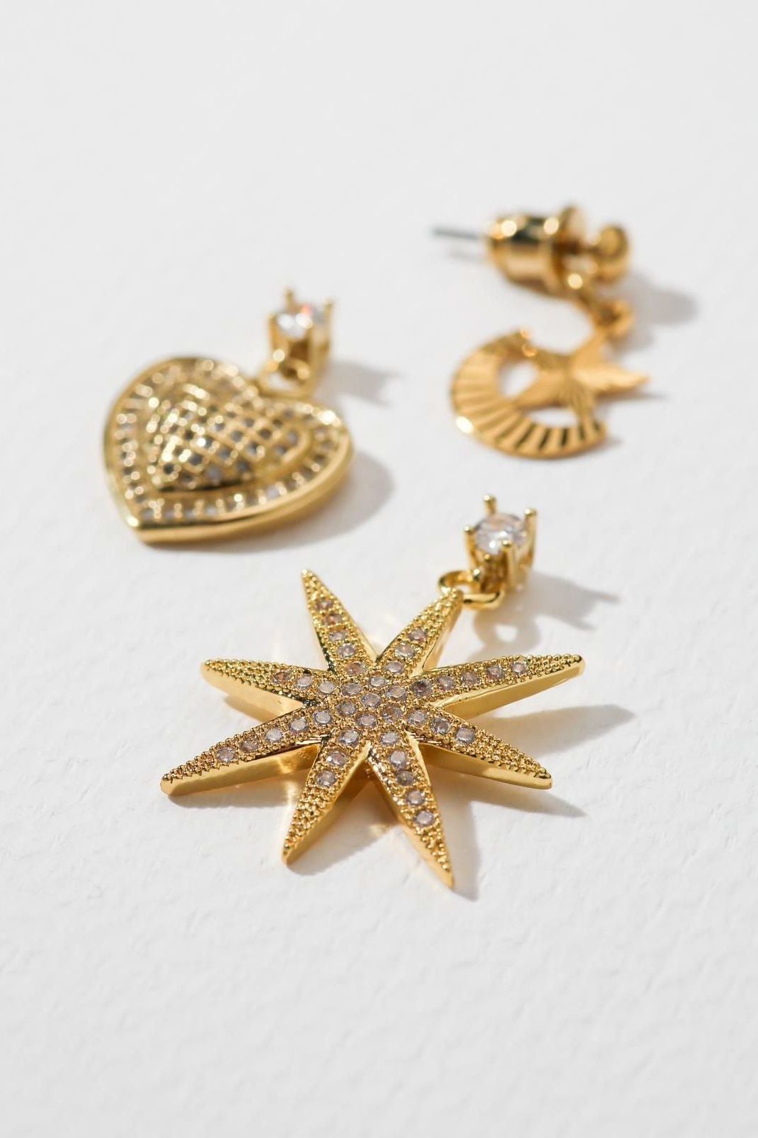 Vanessa Mooney The Starlover 24k Gold Plated Earrings