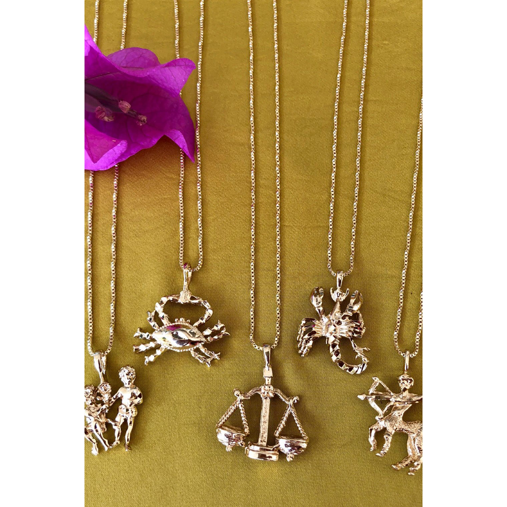 Vanessa Mooney Zodiac 24k Gold Plated Necklace