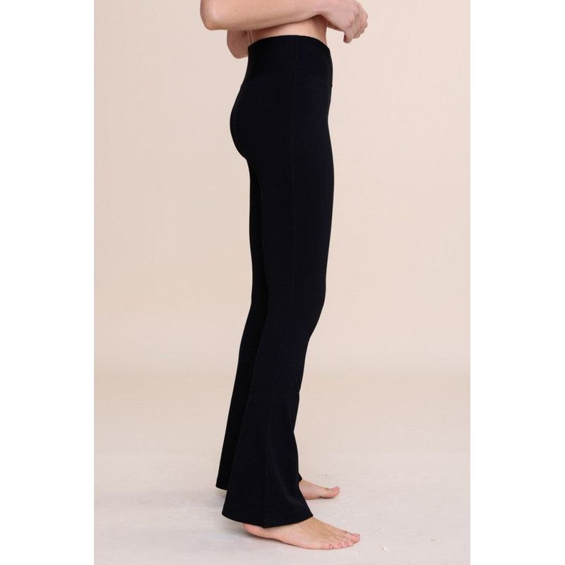 Ribbed Yoga Flare Pant | Swank Boutique