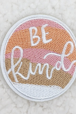 Be Kind Embroidered Hat/Pocket Patch