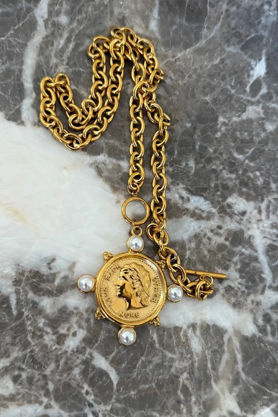 Pearl Coin Necklace | Swank Boutique