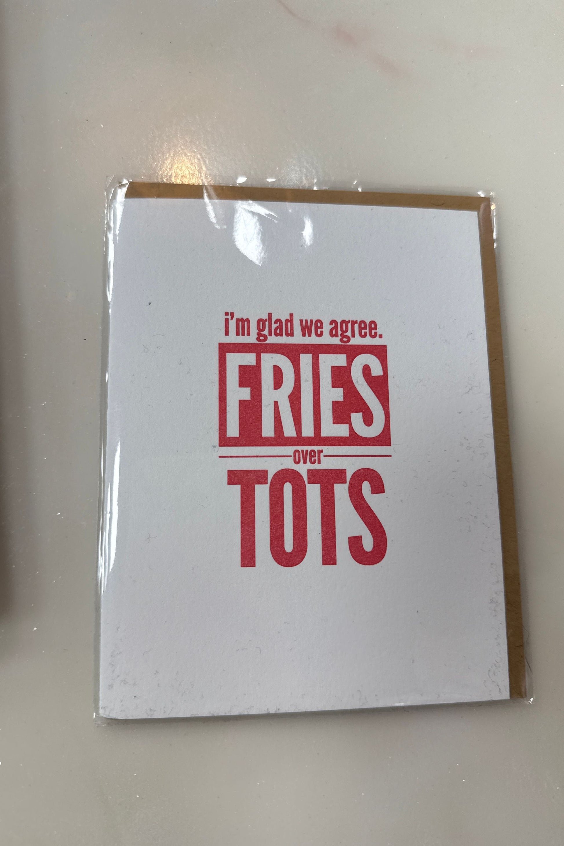 Fries over Tots Card | Swank Boutique
