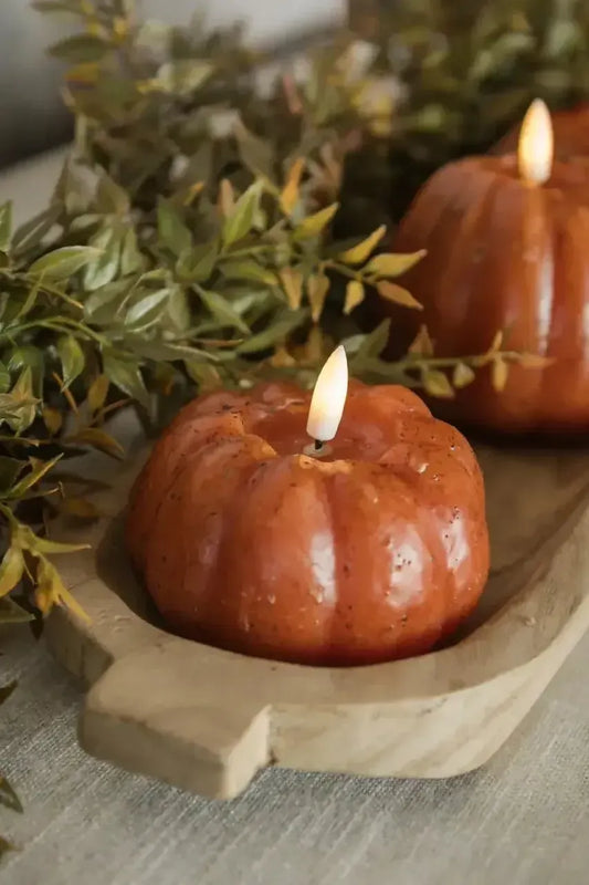 Short Pumpkin Candle - Orange | Swank Boutique