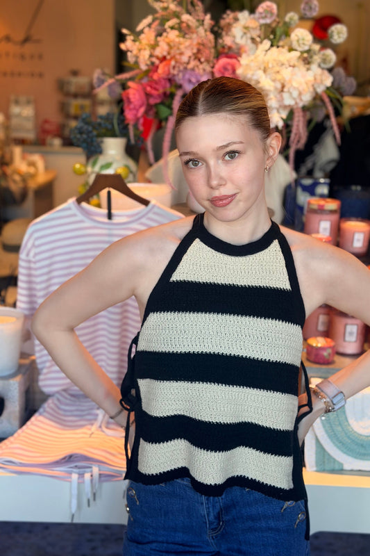 Crochet Knit Tank | Swank Boutique