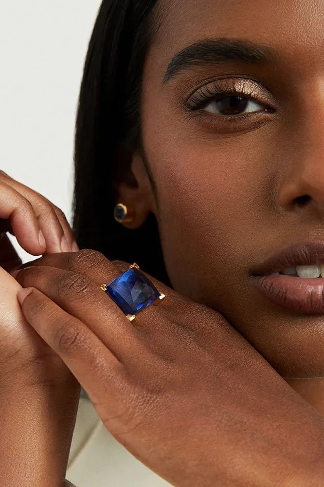 Plaza Ring - Midnight Blue | Swank Boutique