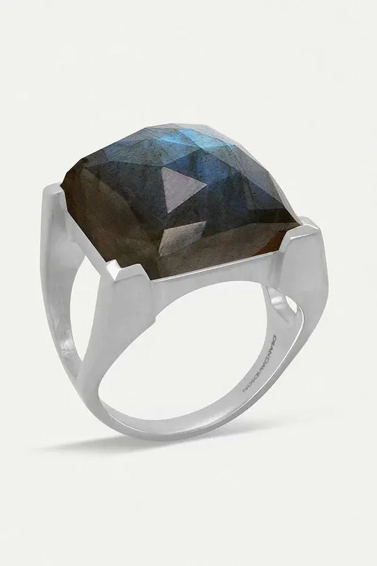 Plaza Ring - Labradorite/Silver | Swank Boutique