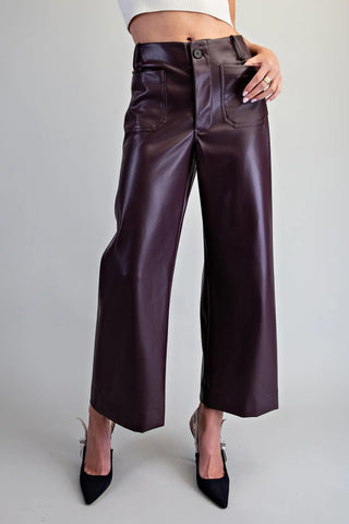 Leighton Pleather Pants | Swank Boutique