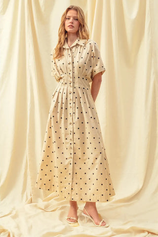 Lila Polka Dot Dress