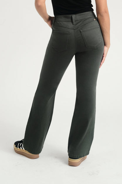 Petit Luxe Slim Boot Jean - Forest Green | Swank Boutique