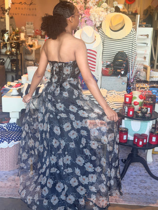 Catalina Strapless Maxi Dress | Swank Boutique