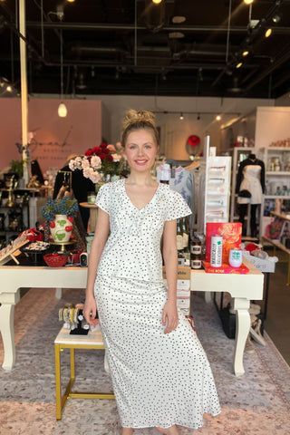 Eva Polka Dot Skirt | Swank Boutique