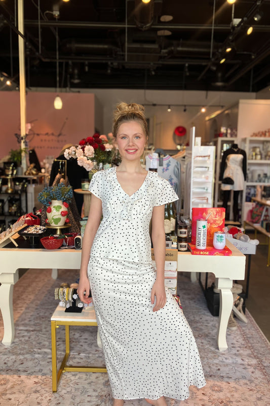 Eva Polka Dot Skirt | Swank Boutique