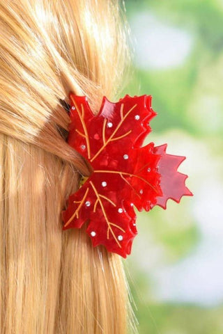 Jumbo Fall Leaf Hair Claw