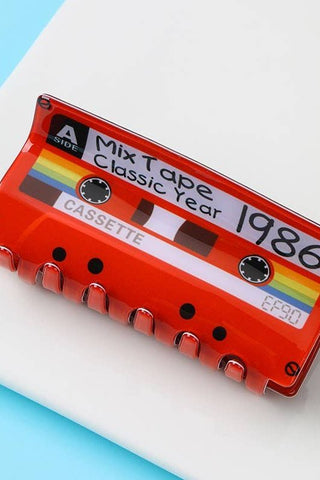 Retro Cassette Tape Mix Tape Hair Claw