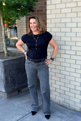 Parker Leopard Jeans | Swank Boutique