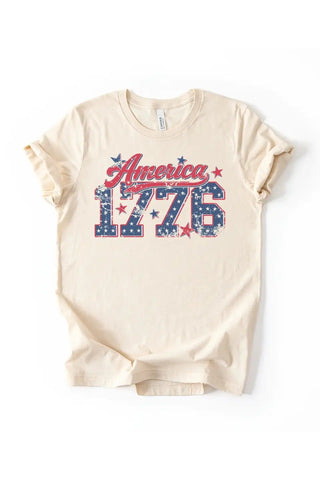 1776 Patriotic American Graphic Tee | Swank Boutique
